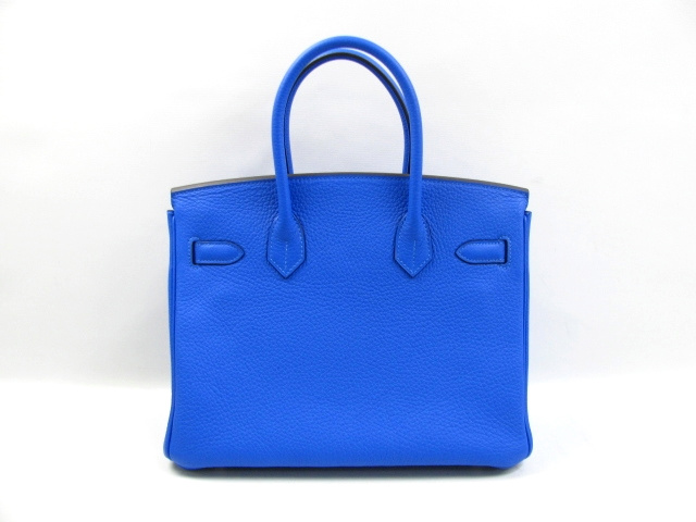 エルメス バーキン30(トリヨンクレマンス/ブルーイドラ/シルバー金具)